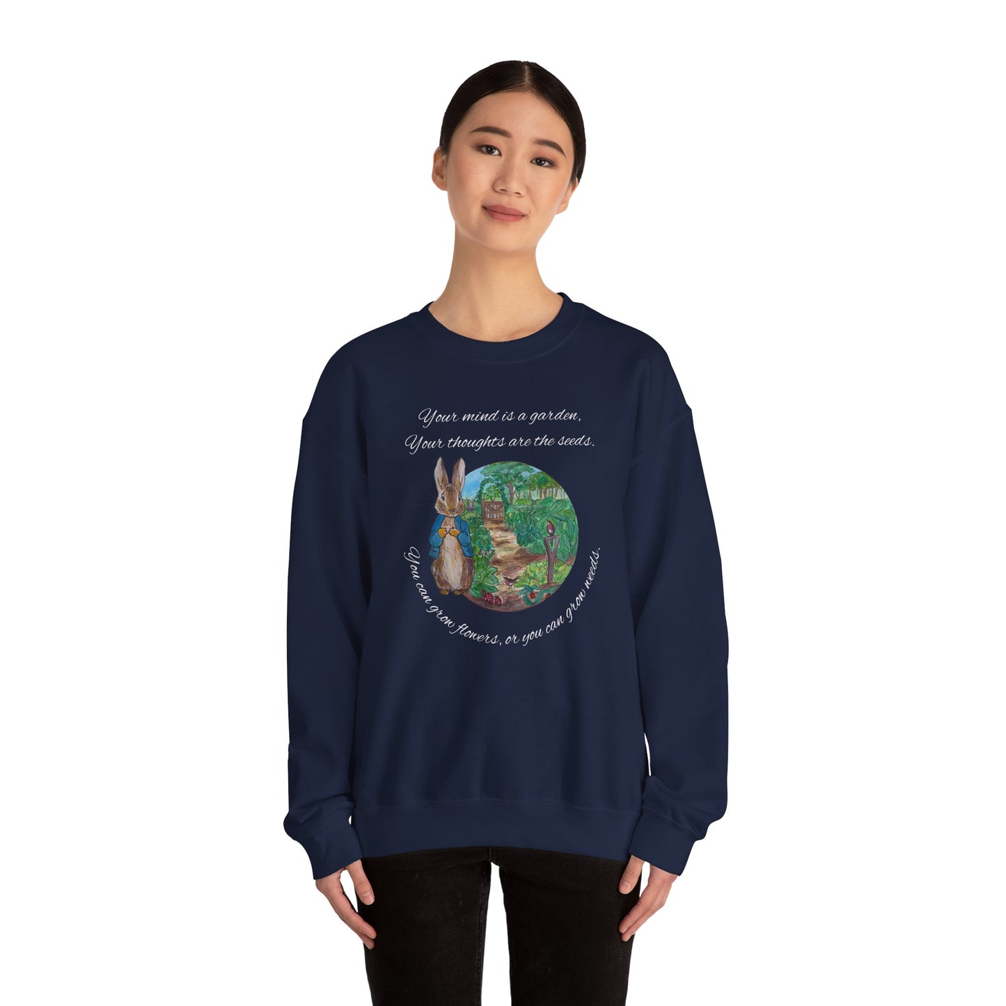 Peter Rabbit Illustration Crewneck Sweatshirt | Beatrix Potter Inspired