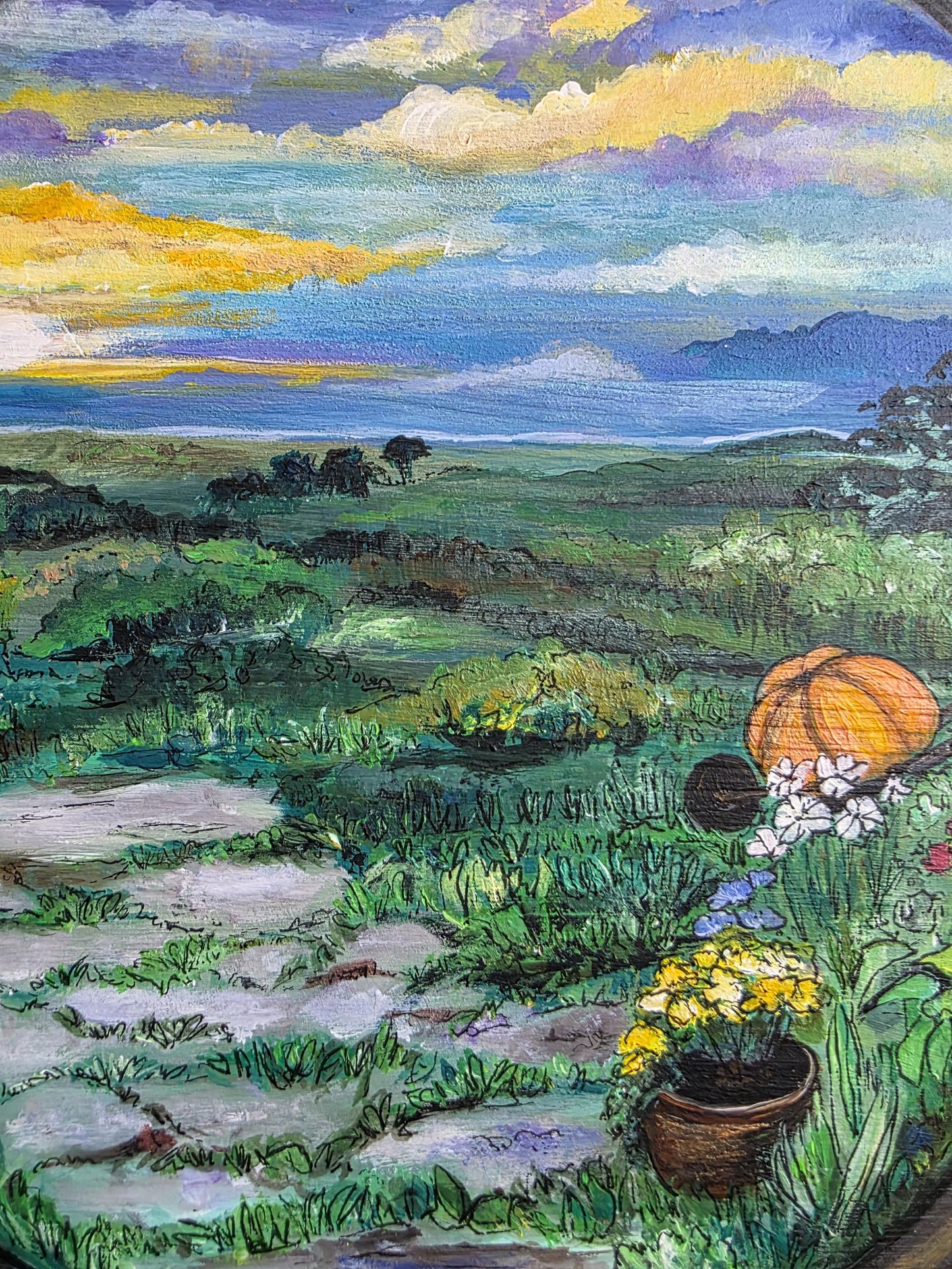 Lord of the Rings, Bilbo Baggins - The Shire, Hand Painted Wall Art