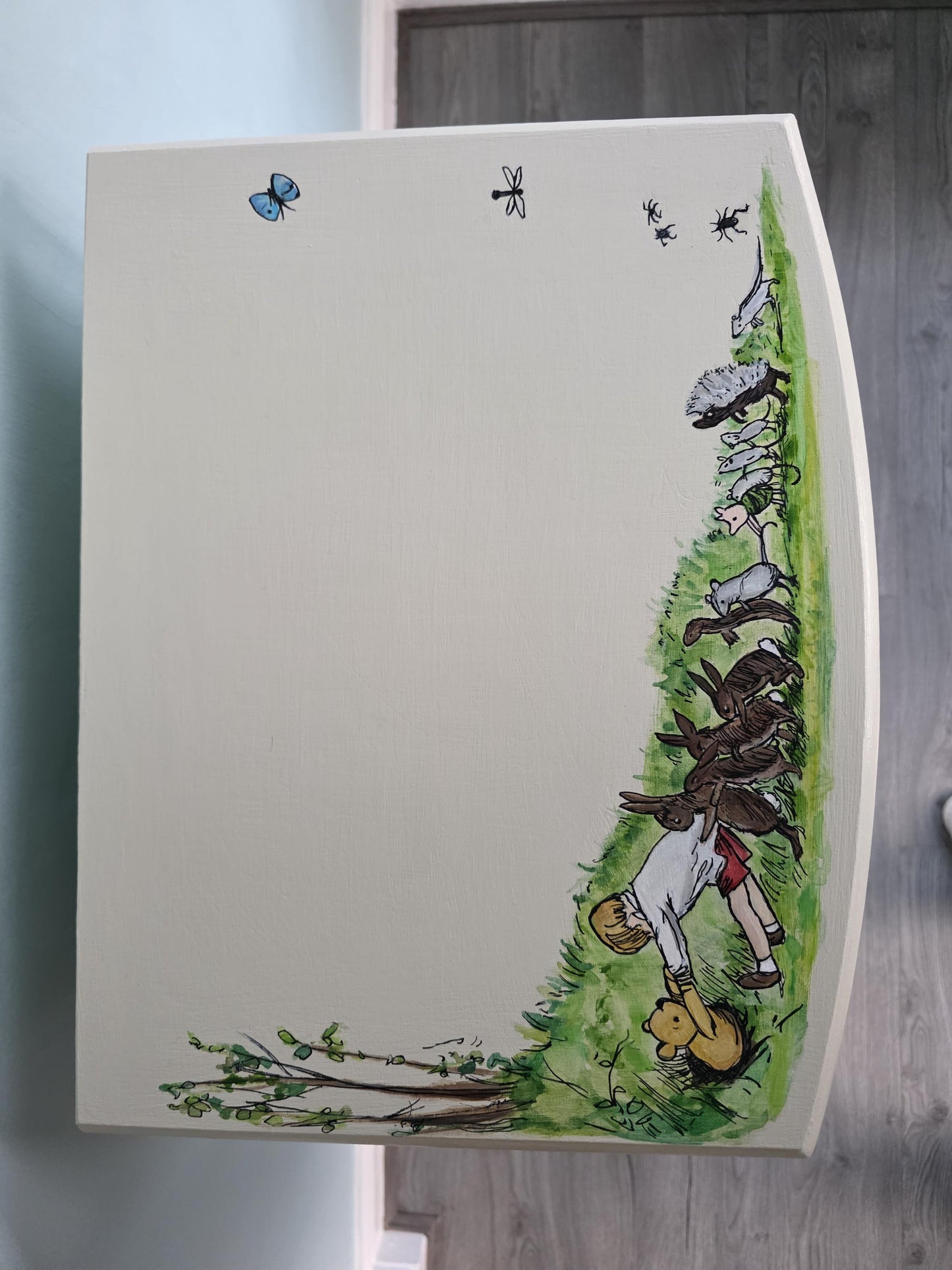 Winnie the Pooh Tall Drawers, Handpainted