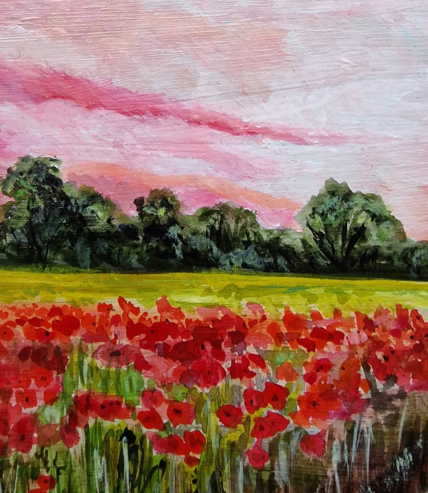 SOLD Fox in the Scarlet Field, Handmade Hookset
