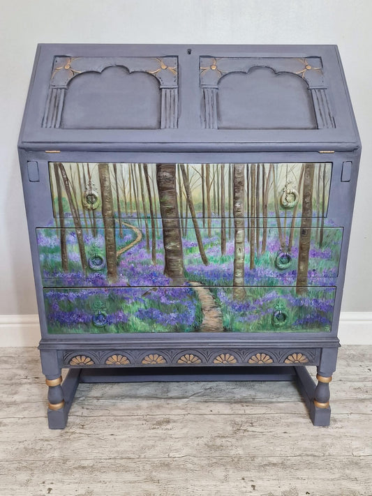 SOLD- Bluebell Woods Bureau , Handpainted