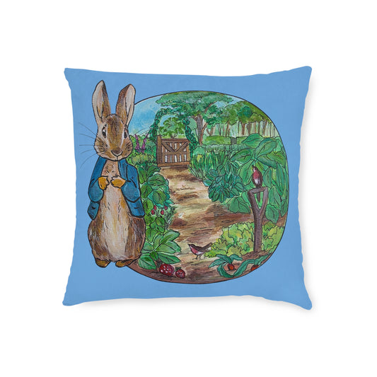 Peter Rabbit Garden Path pillow | Square Pillow, Nursery Decor