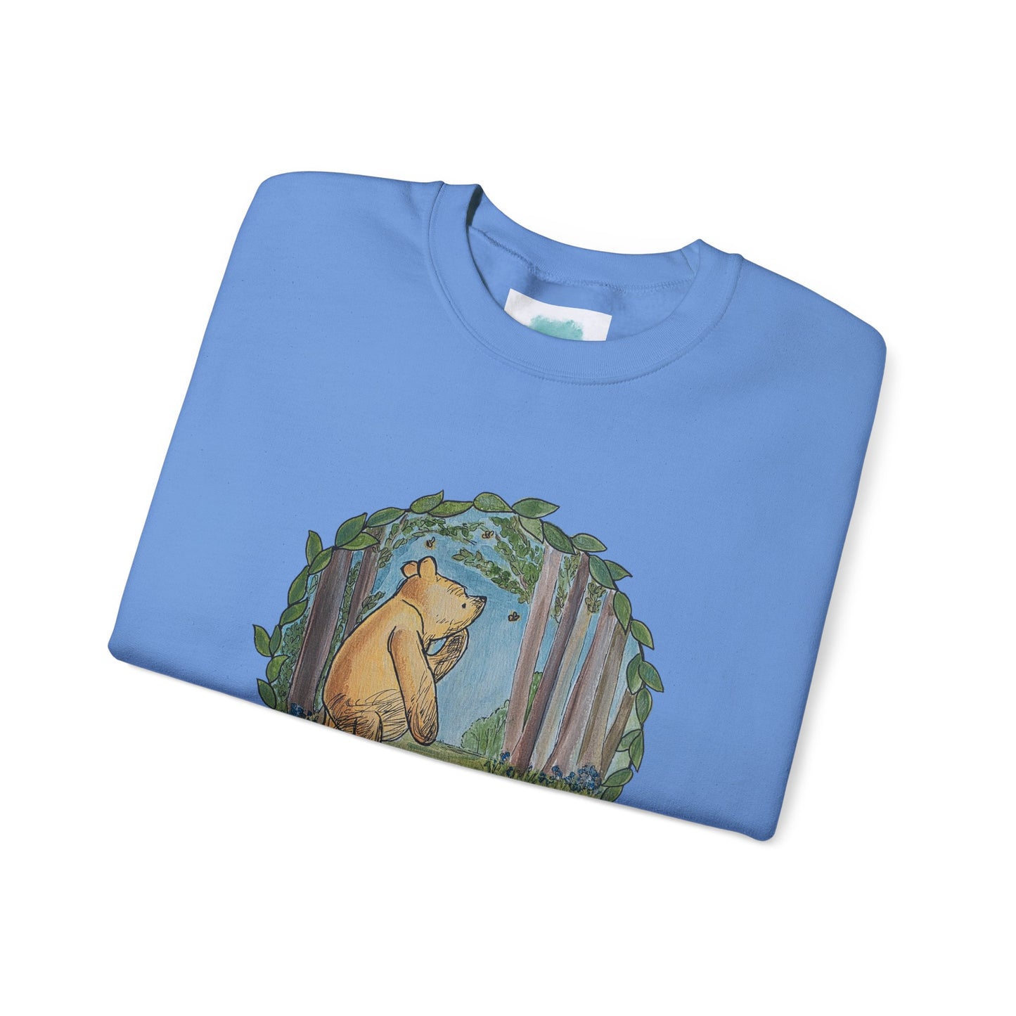 Winnie the Pooh Forest Illustration Sweatshirt | Vintage Storybook Bear Crewneck