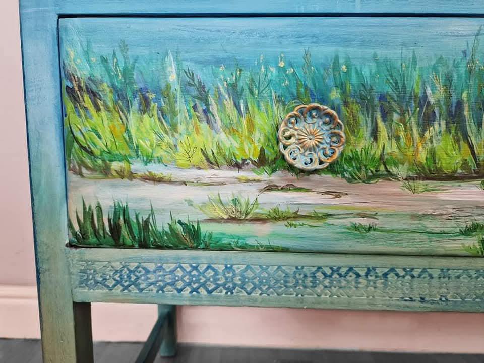 SOLD- Wild Hare Dresser, Handpainted