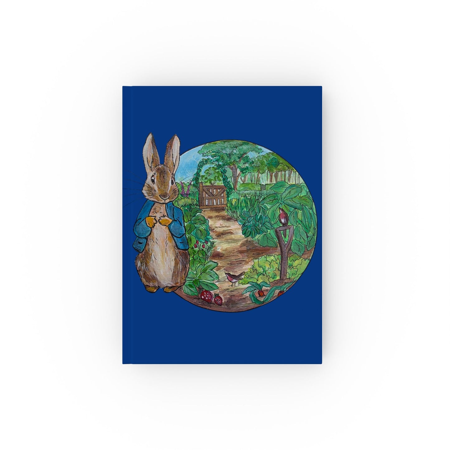 Beatrix Peter Rabbit Garden Illustration Hardback Journal | Lined Notebook