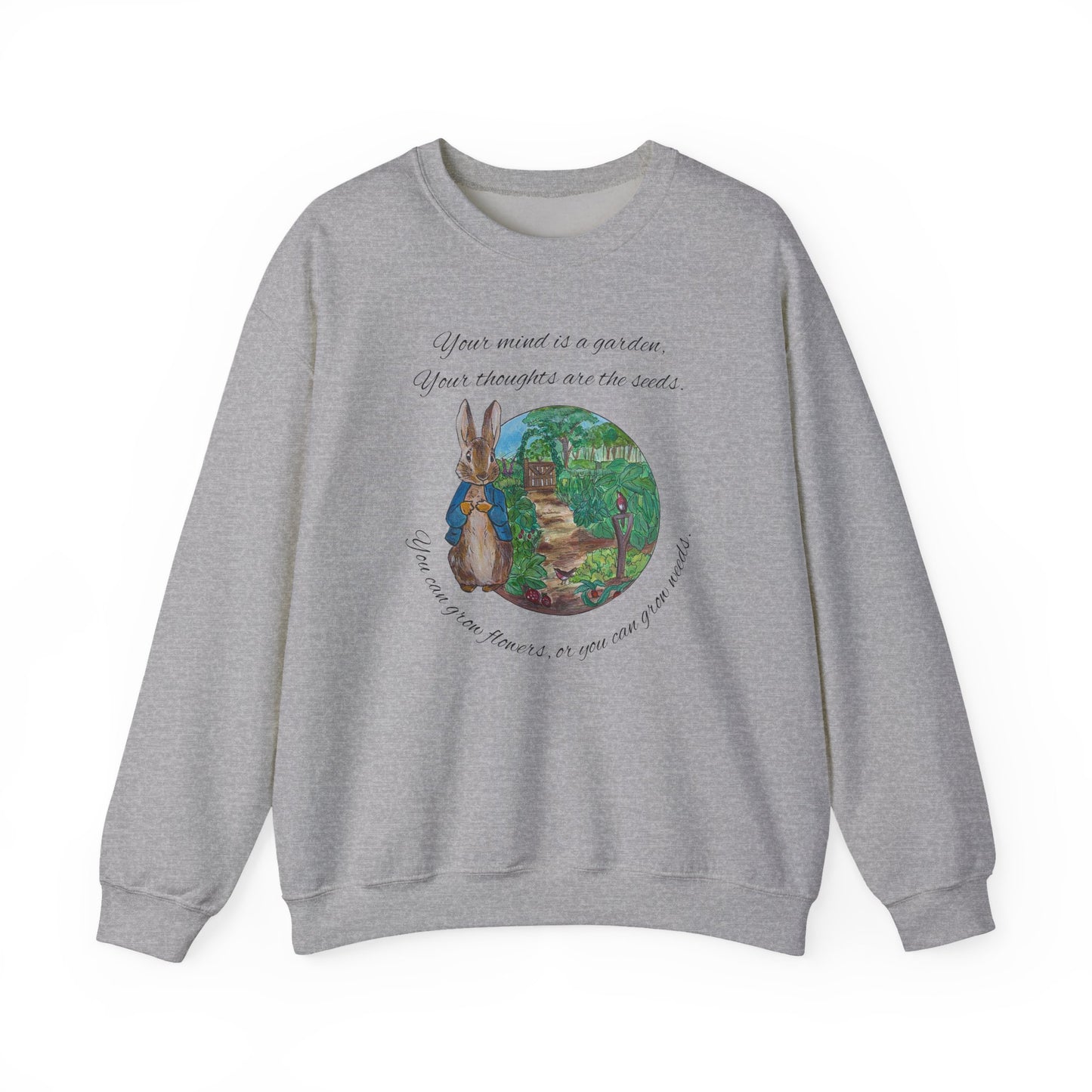 Peter Rabbit Illustration Crewneck Sweatshirt | Beatrix Potter Inspired