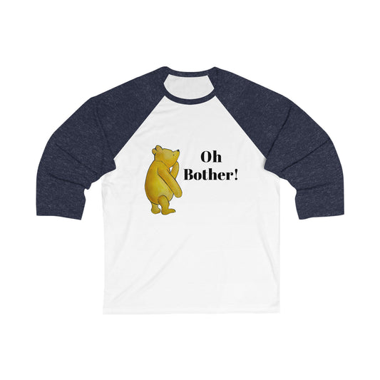 Winnie the Pooh Bear "Oh Bother" Baseball Tee | 3/4 Sleeve Raglan