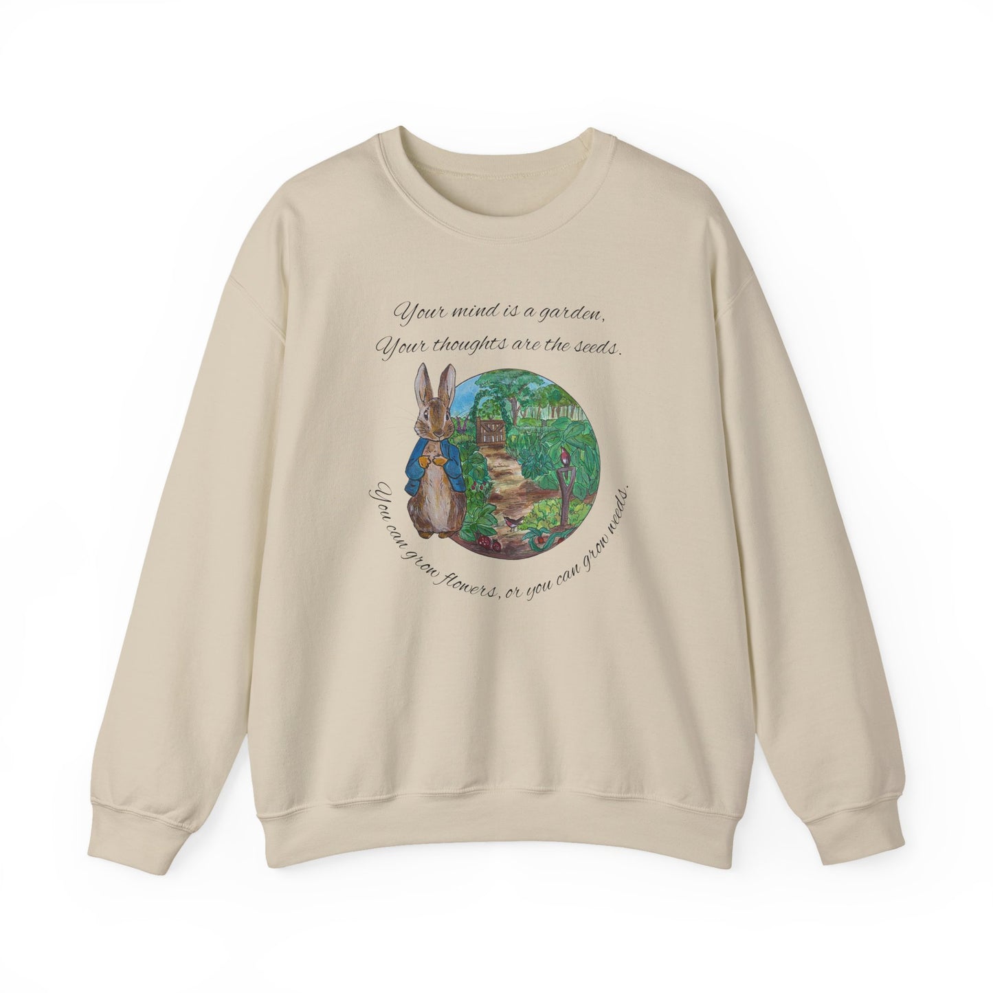 Peter Rabbit Illustration Crewneck Sweatshirt | Beatrix Potter Inspired
