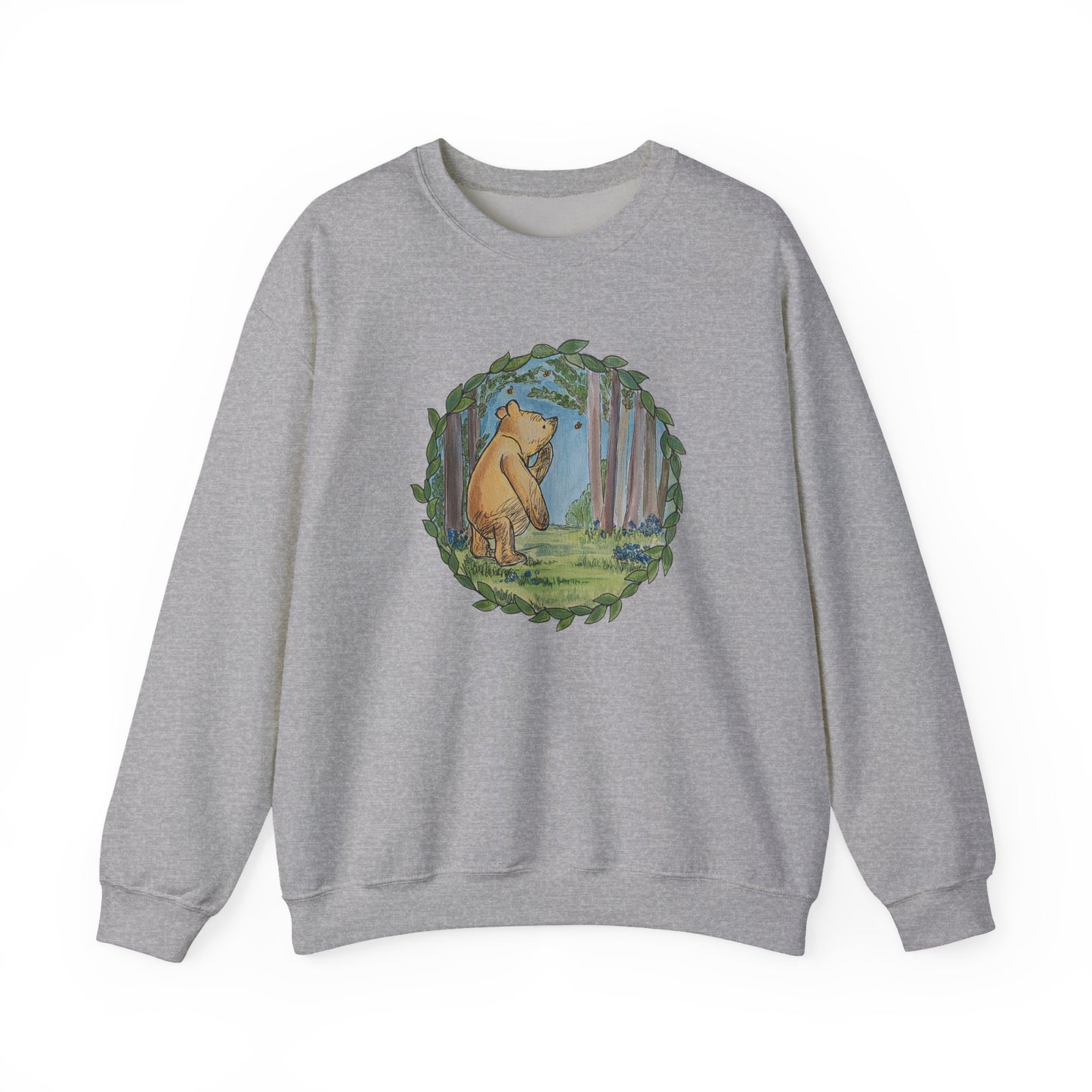 Winnie the Pooh, Hundred Acre Wood Crewneck Sweatshirt | Circle Design