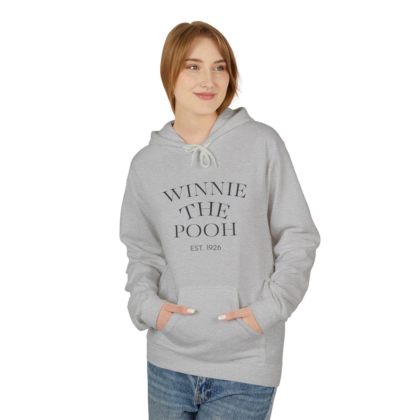 Winnie the Pooh Hoodie | Classic Storybook Illustration, Forest Backprint