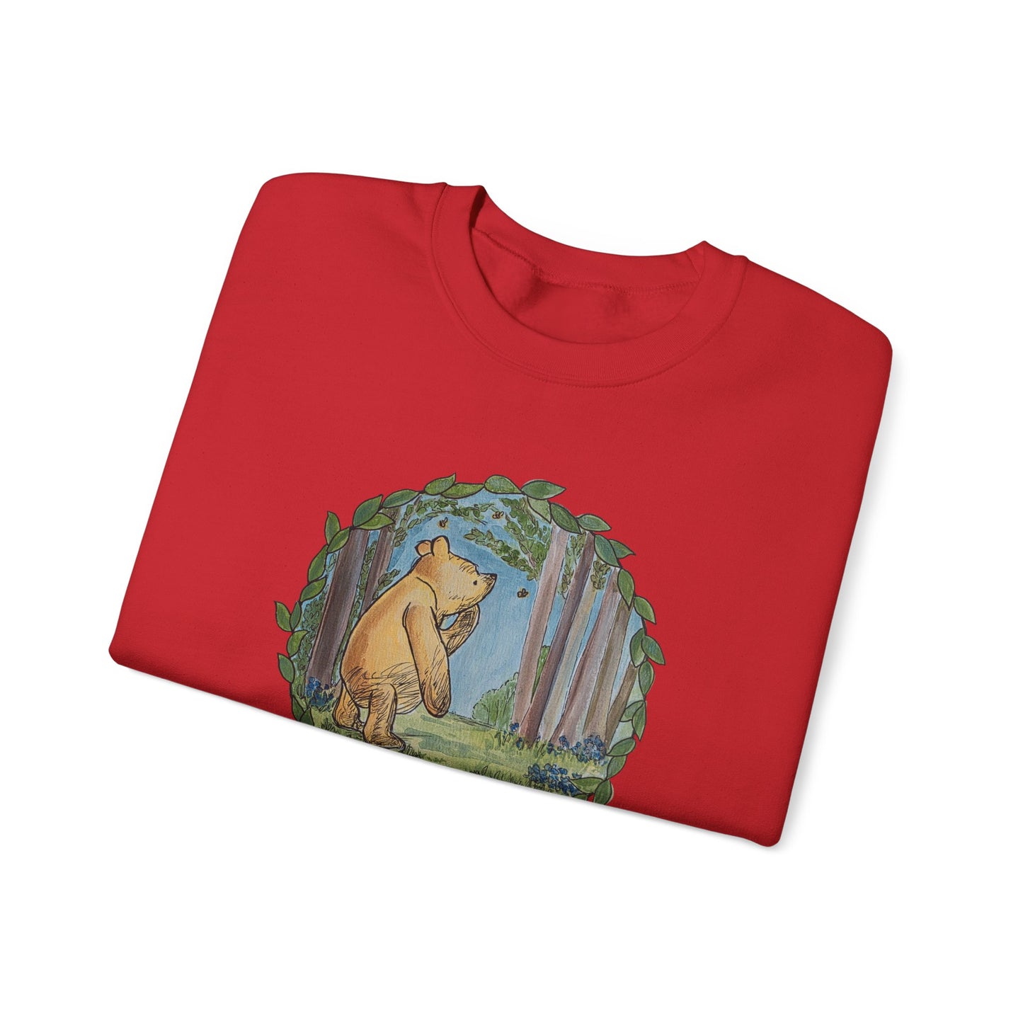 Winnie the Pooh, Hundred Acre Wood Crewneck Sweatshirt | Circle Design