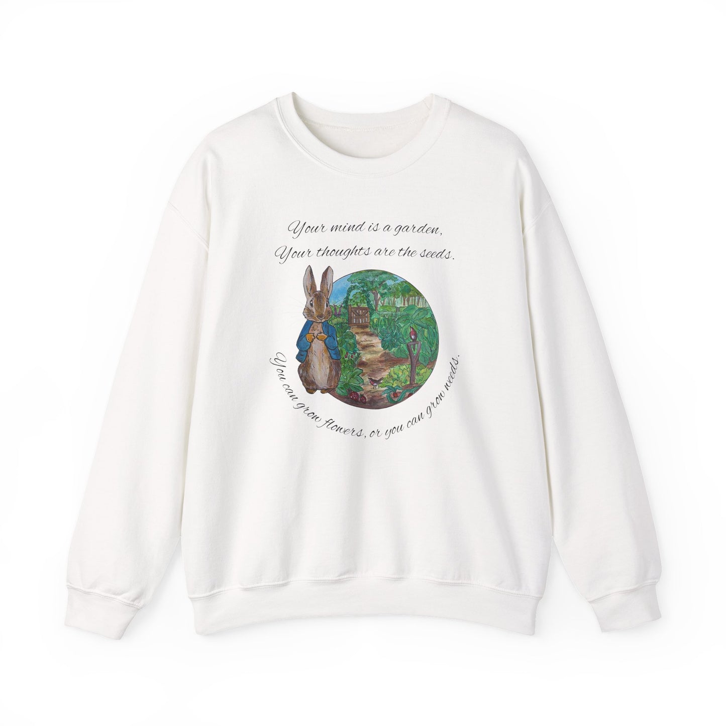 Peter Rabbit Illustration Crewneck Sweatshirt | Beatrix Potter Inspired