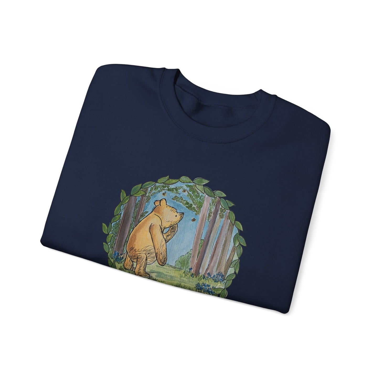 Winnie the Pooh, Hundred Acre Wood Crewneck Sweatshirt | Circle Design
