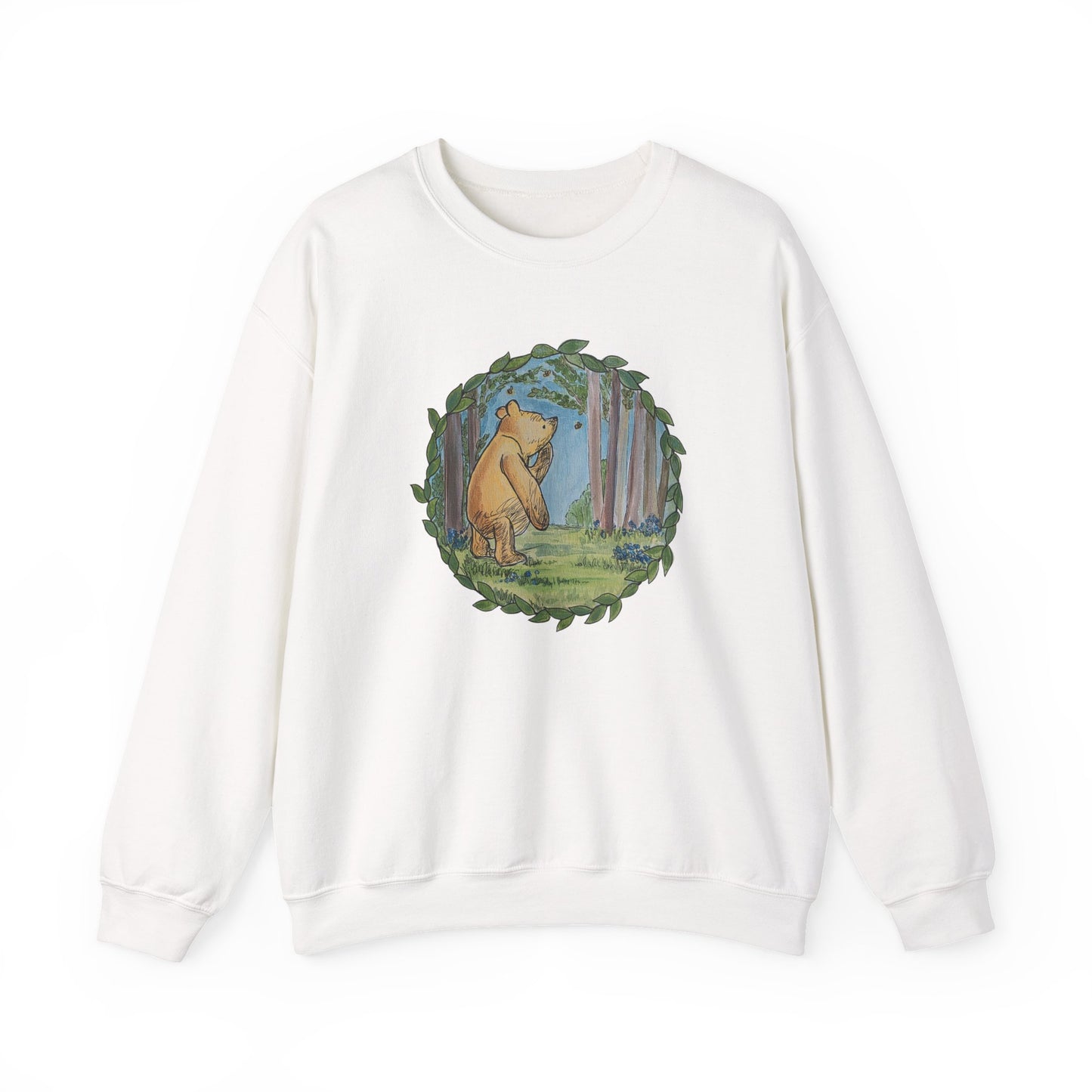 Winnie the Pooh, Hundred Acre Wood Crewneck Sweatshirt | Circle Design