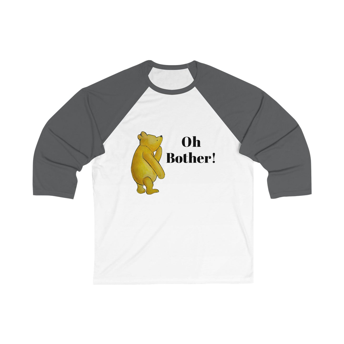 Winnie the Pooh Bear "Oh Bother" Baseball Tee | 3/4 Sleeve Raglan