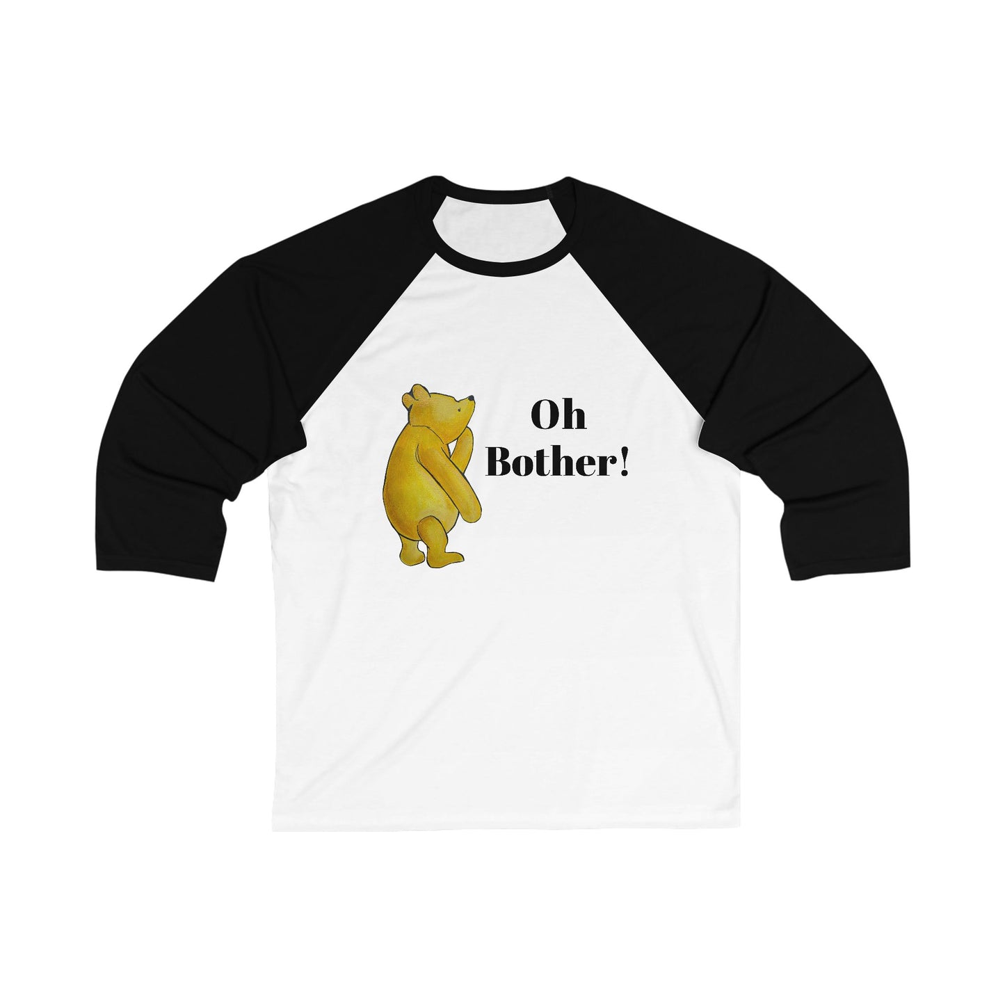 Winnie the Pooh Bear "Oh Bother" Baseball Tee | 3/4 Sleeve Raglan
