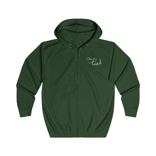 Fox Portrait Hoodie | Fox Among Wildflowers, Nature Animal Art Zip