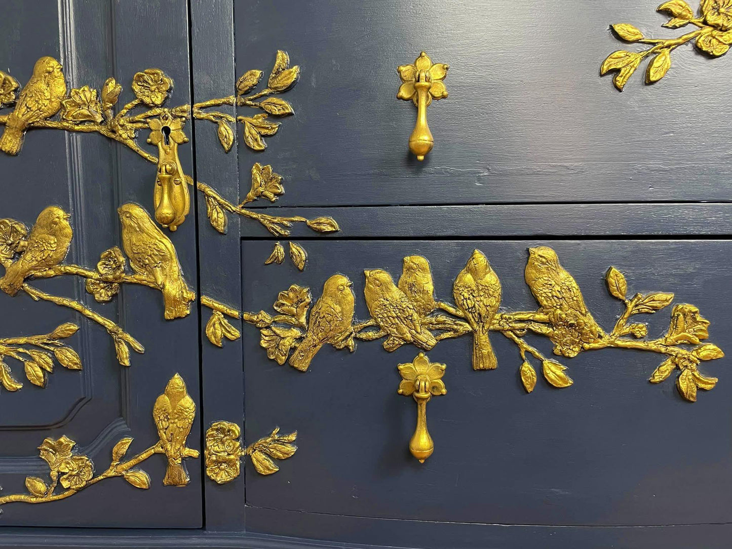 SOLD- Nightingale Sideboard, Handpainted