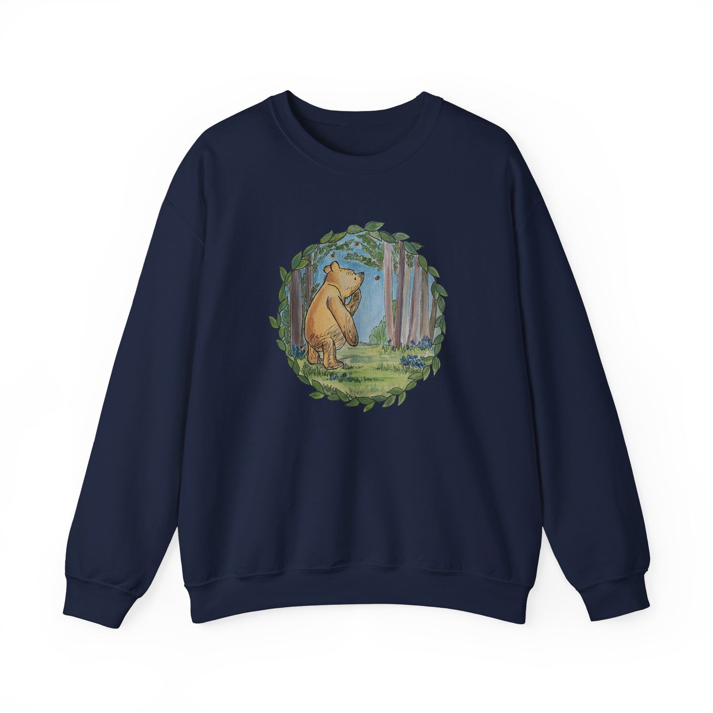 Winnie the Pooh, Hundred Acre Wood Crewneck Sweatshirt | Circle Design