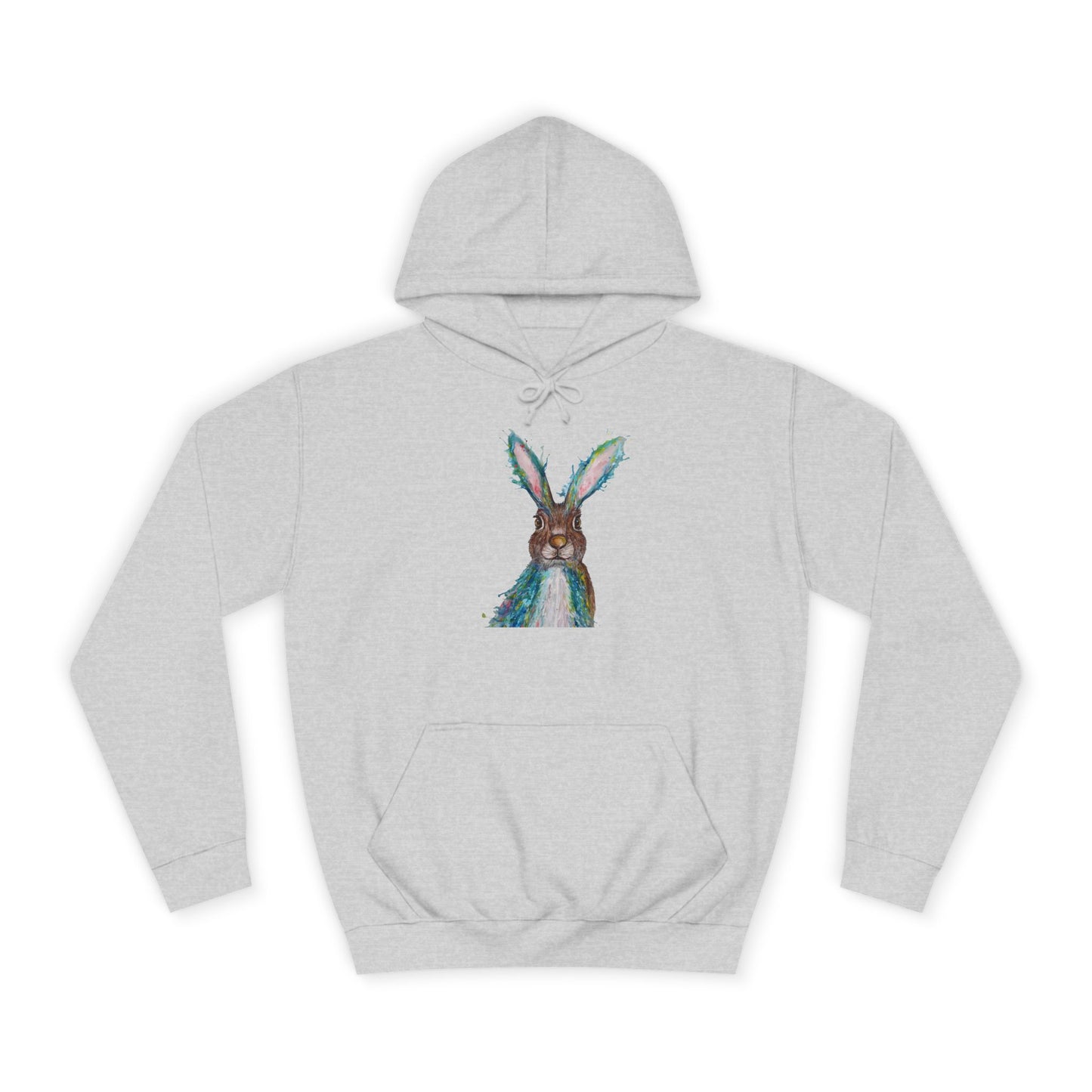 Watercolour Bunny Hoodie | Cute Rabbit Art, Sweatshirt