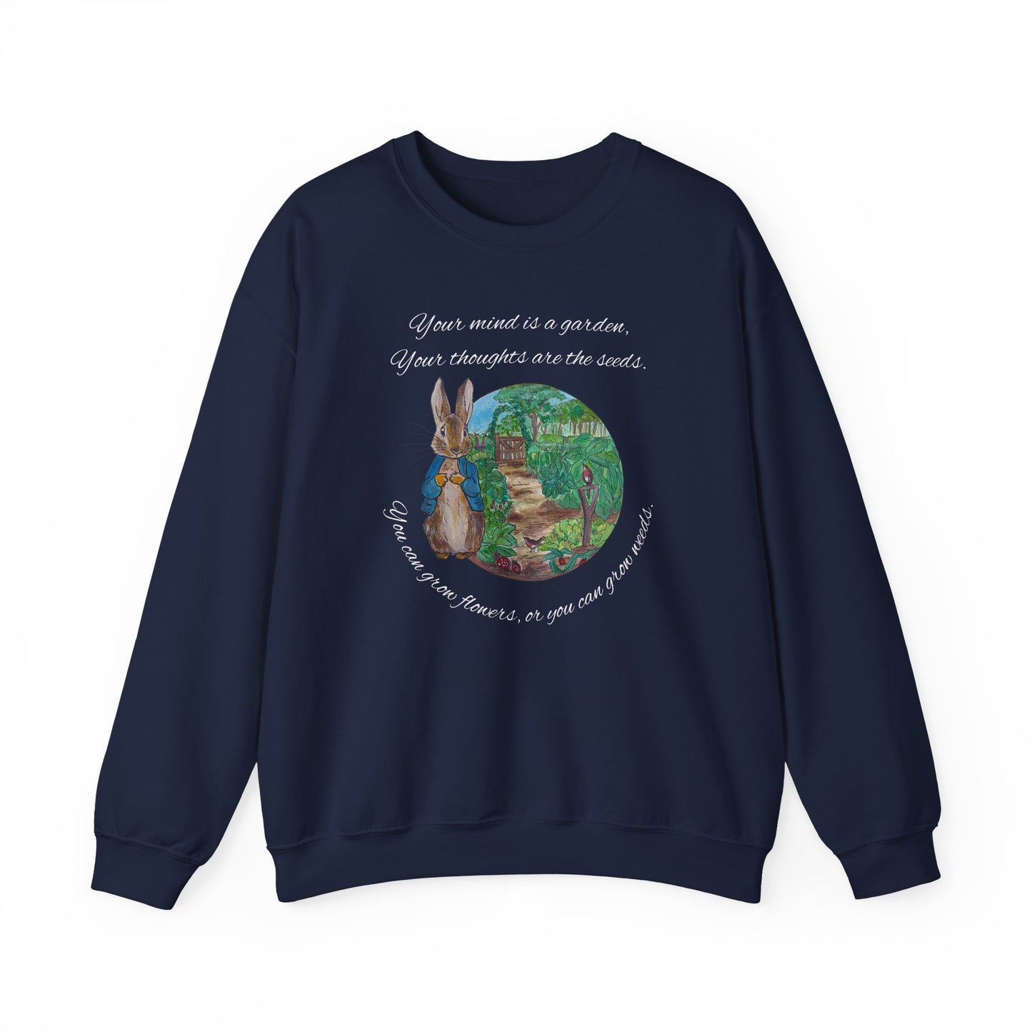 Peter Rabbit Illustration Crewneck Sweatshirt | Beatrix Potter Inspired
