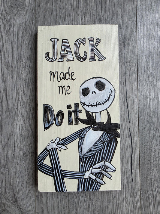 Jack Skellington Wall Art, Handpainted