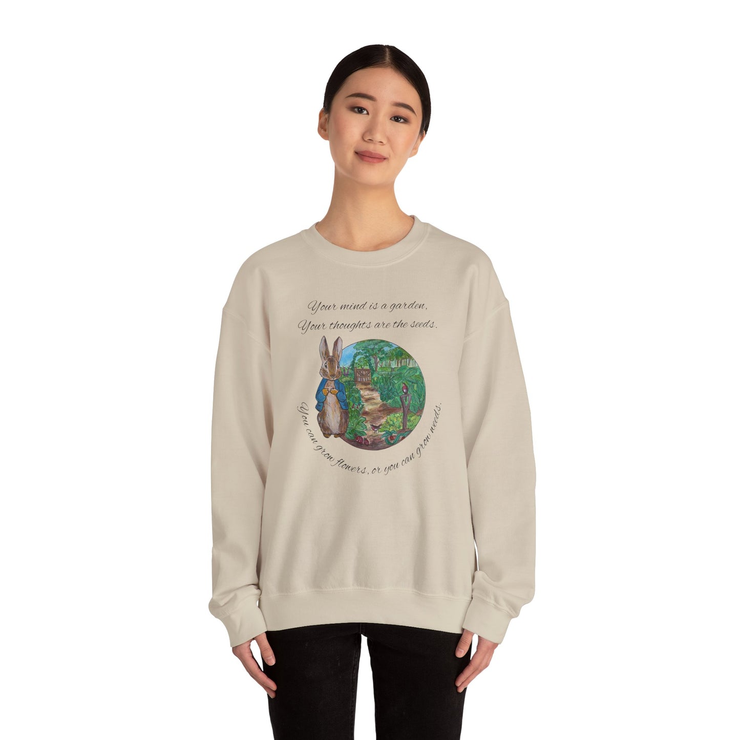 Peter Rabbit Illustration Crewneck Sweatshirt | Beatrix Potter Inspired