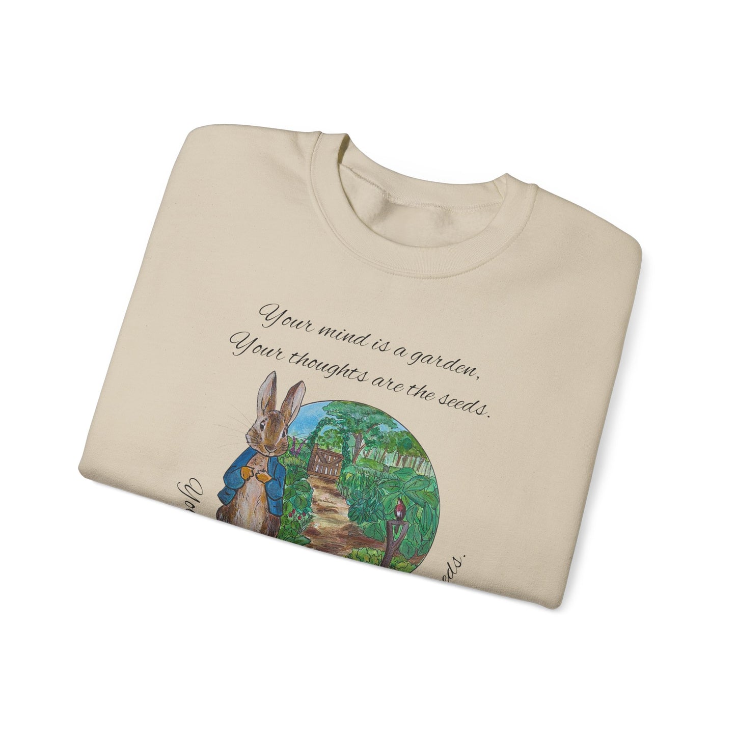 Peter Rabbit Illustration Crewneck Sweatshirt | Beatrix Potter Inspired