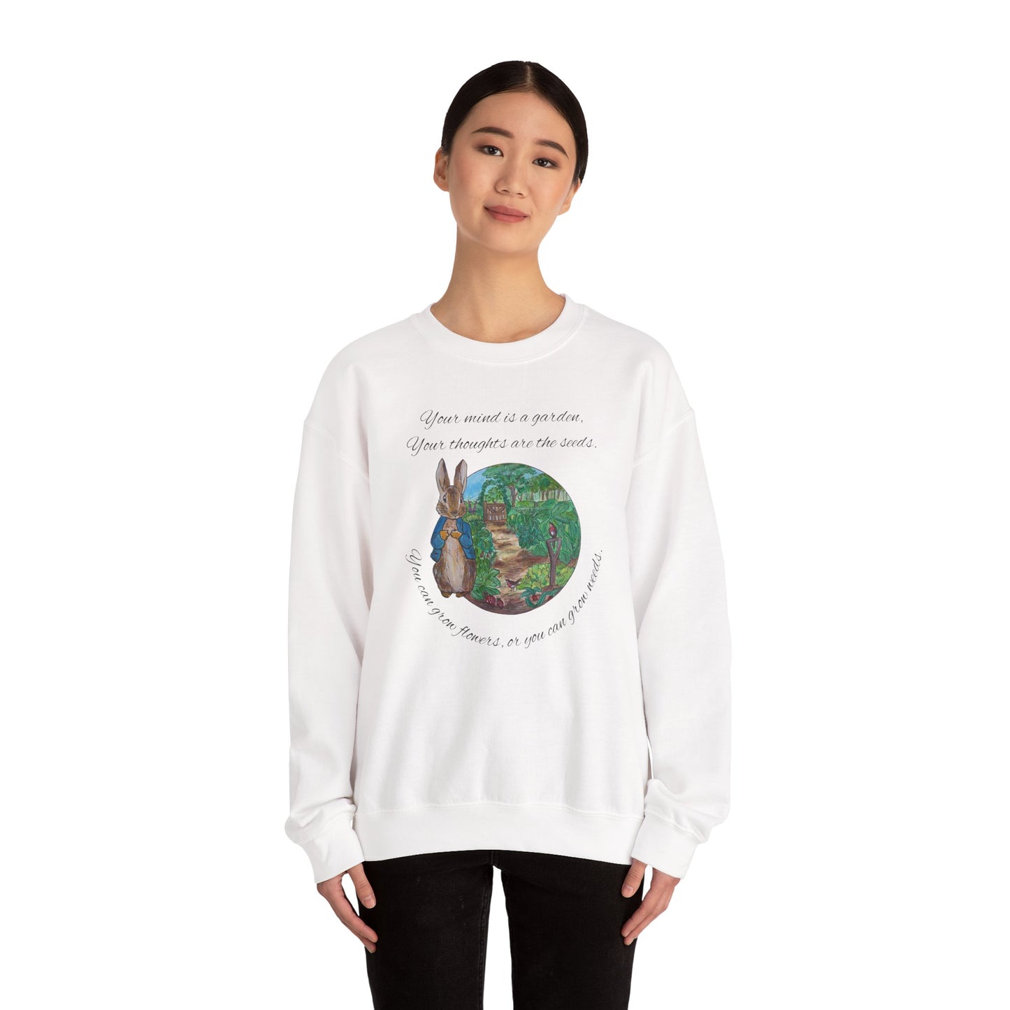 Peter Rabbit Illustration Crewneck Sweatshirt | Beatrix Potter Inspired