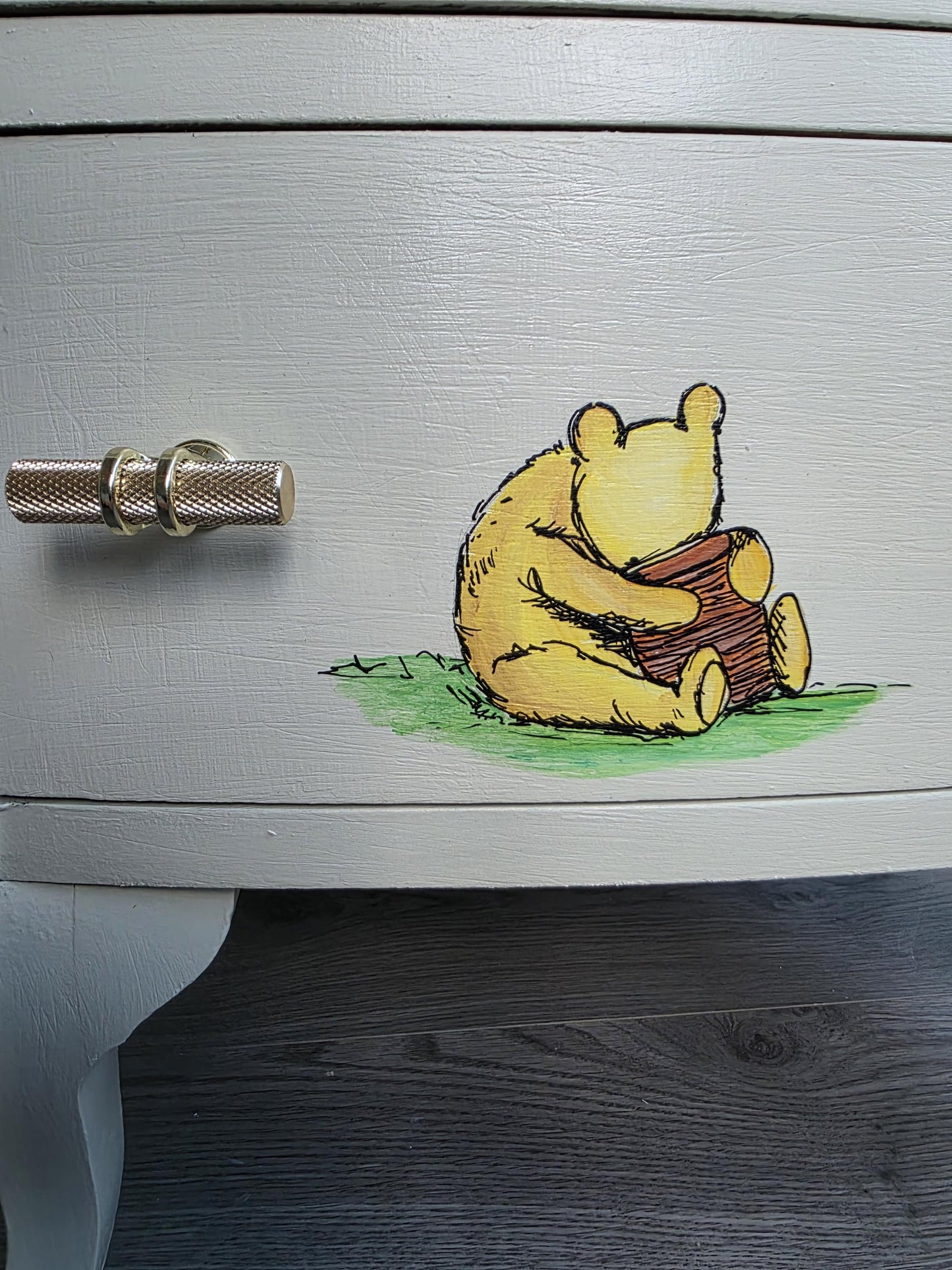 Winnie the Pooh Tall Drawers, Handpainted