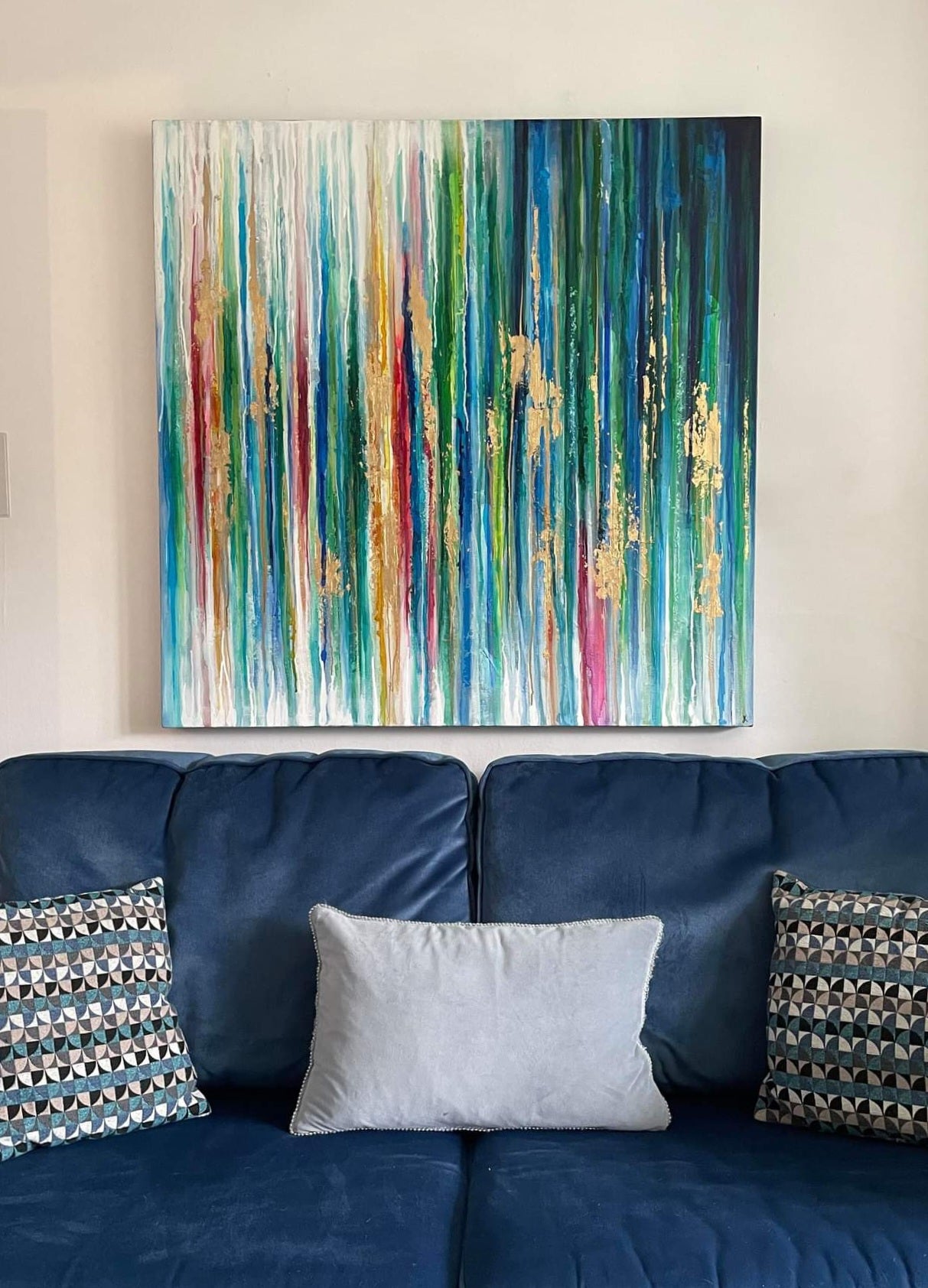COMMISSION Drip Into Colour, Acrylic on Canvas