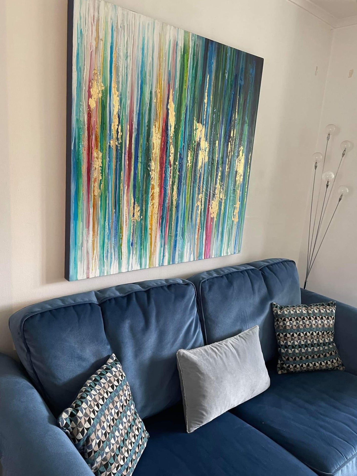 COMMISSION Drip Into Colour, Acrylic on Canvas