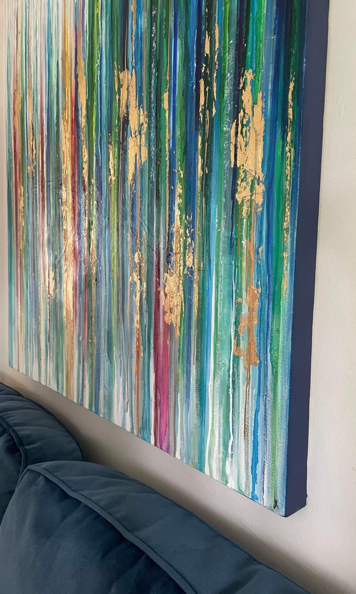 COMMISSION Drip Into Colour, Acrylic on Canvas