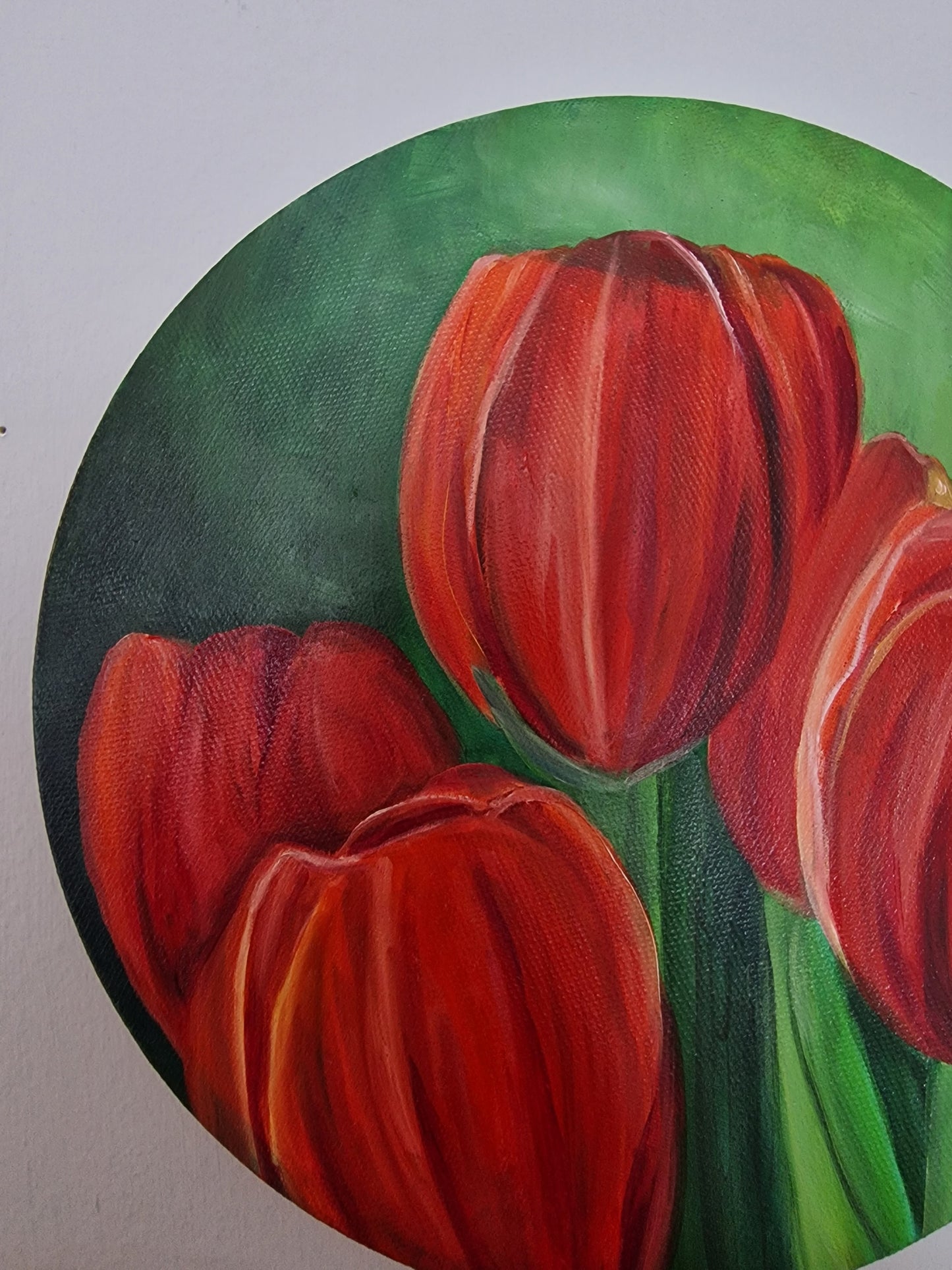SOLD Colourburst Tulips, Set of Three paintings
