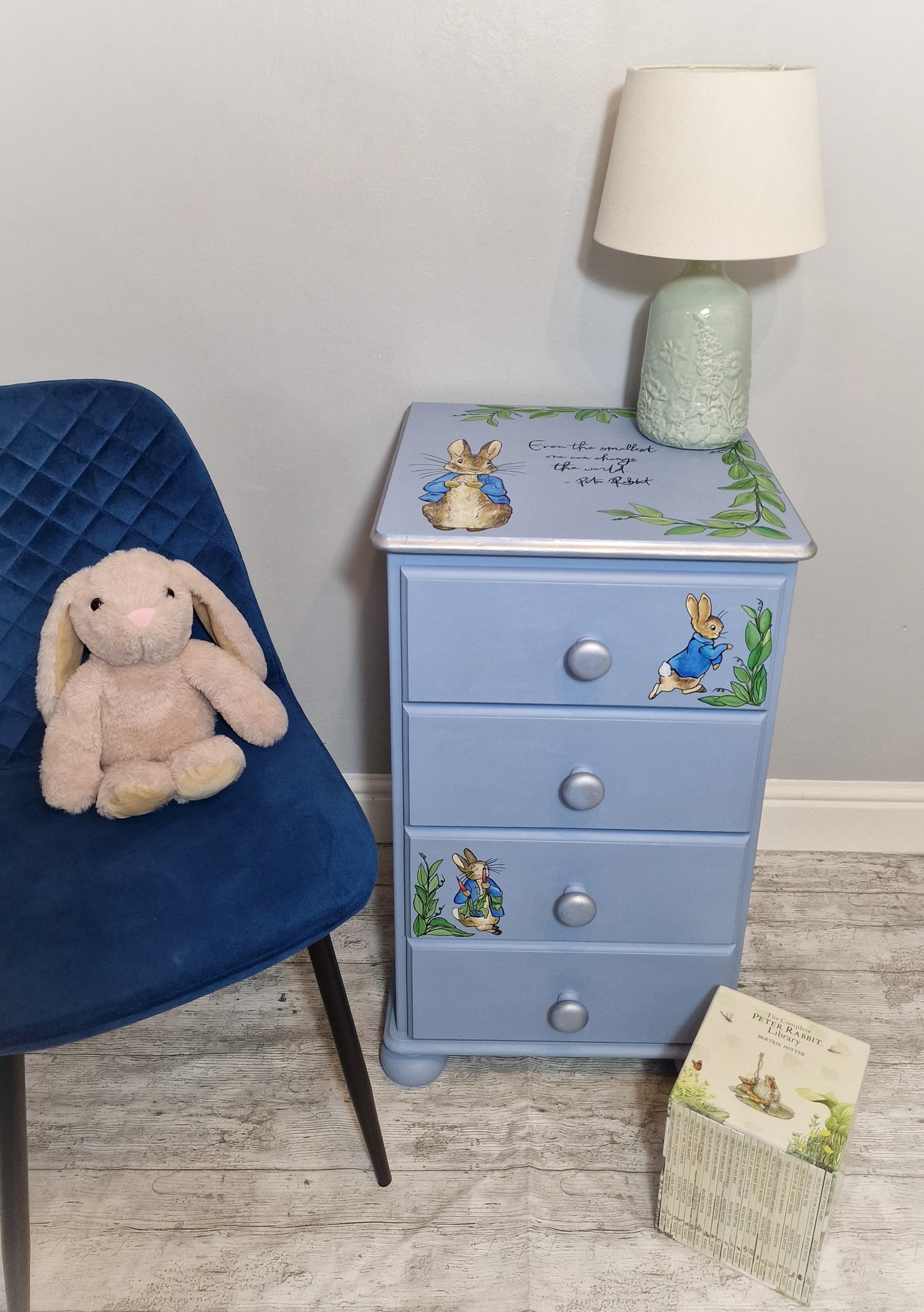 SOLD Peter Rabbit - Bedside Drawers, Hand Painted
