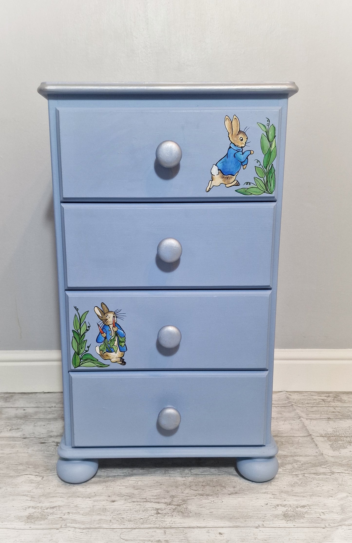 SOLD Peter Rabbit - Bedside Drawers, Hand Painted