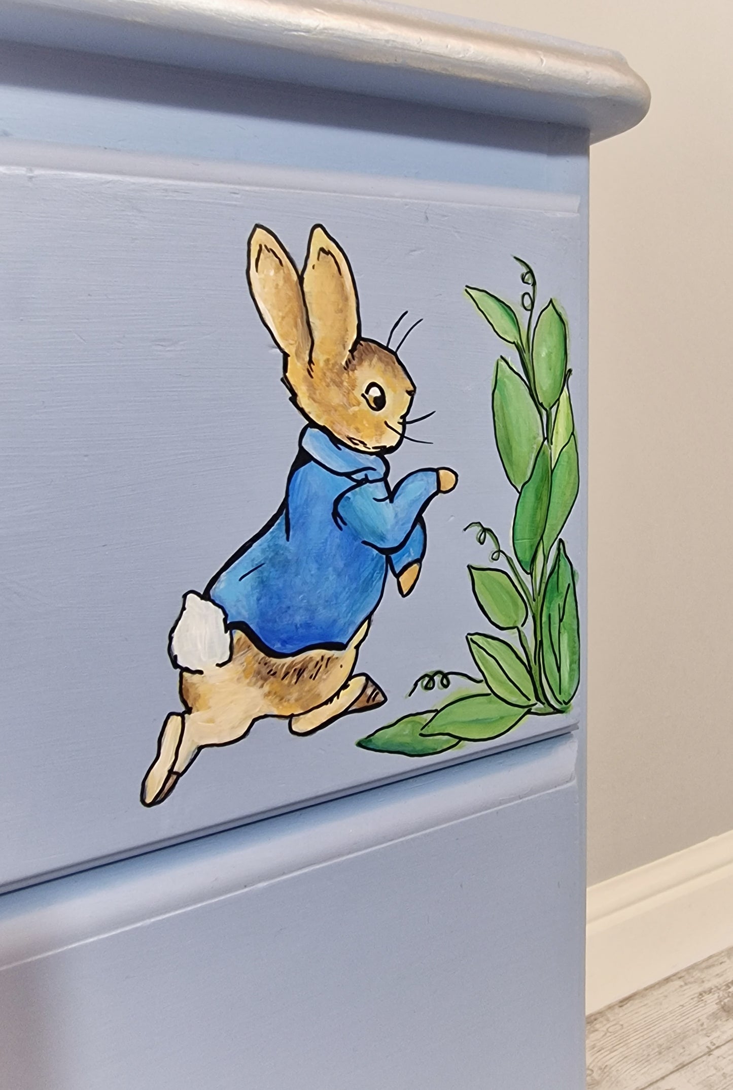 SOLD Peter Rabbit - Bedside Drawers, Hand Painted