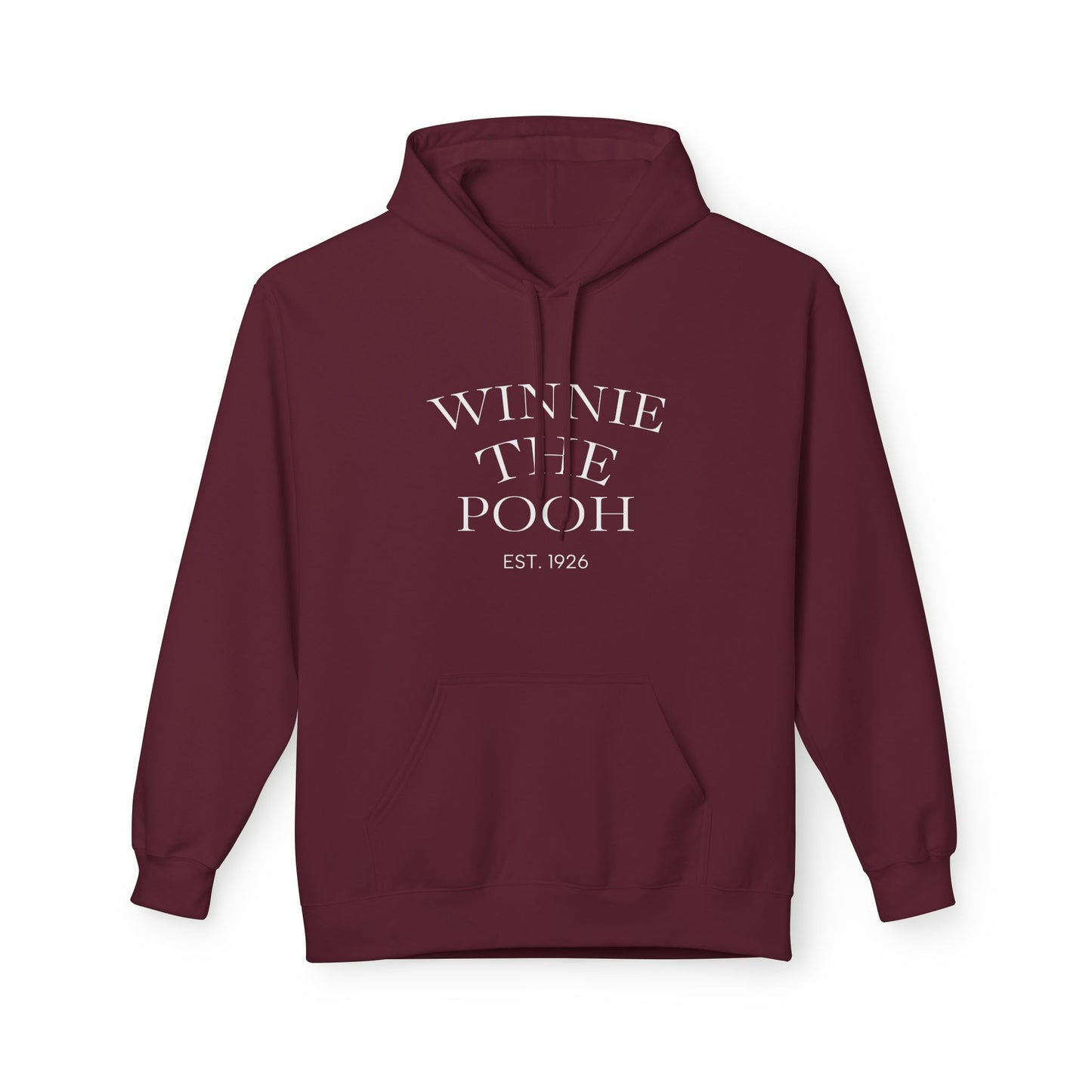 Winnie the Pooh Hoodie | Classic Storybook Illustration, Forest Backprint
