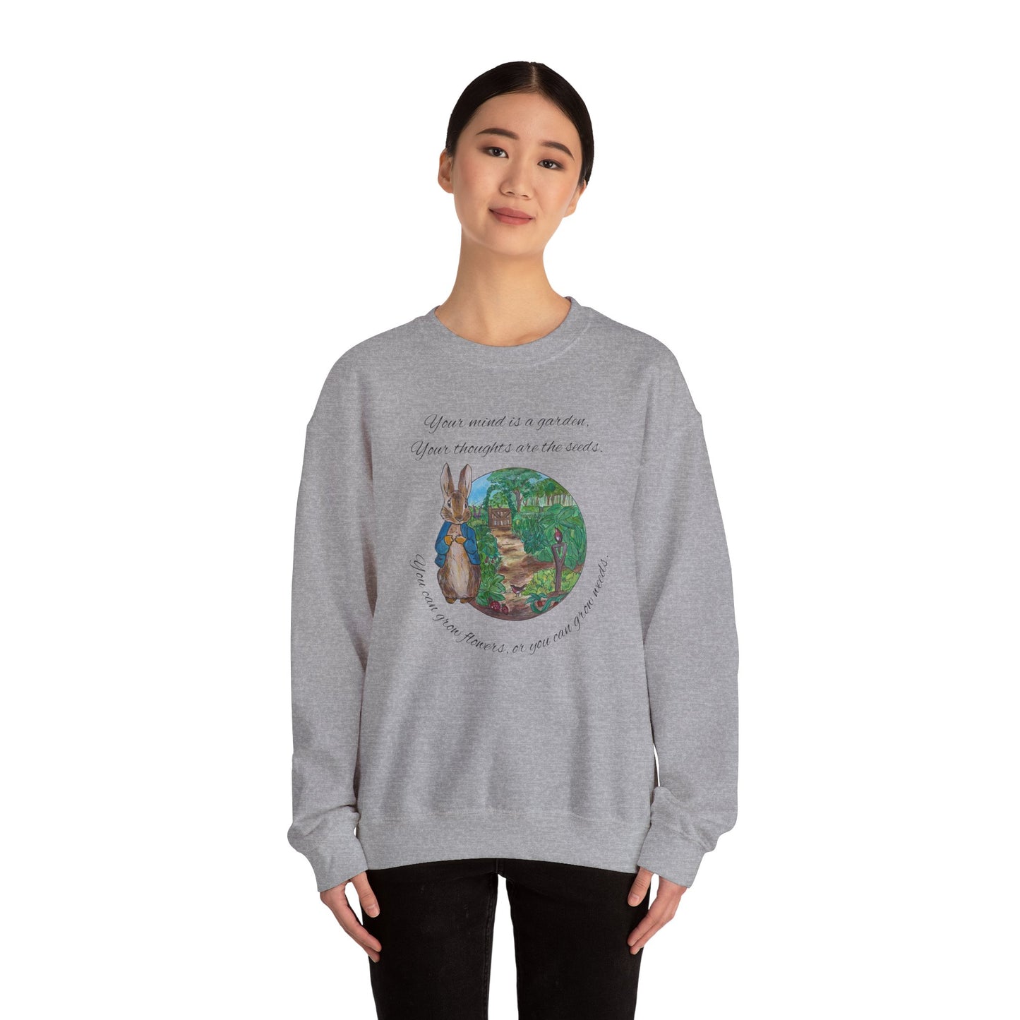 Peter Rabbit Illustration Crewneck Sweatshirt | Beatrix Potter Inspired