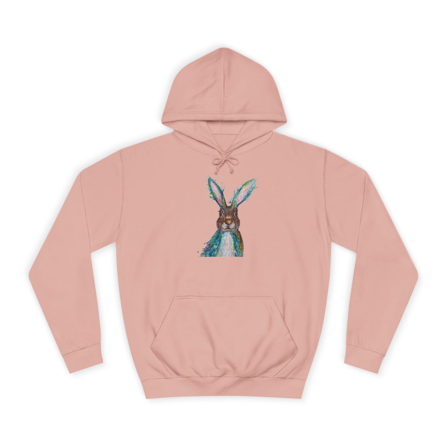 Watercolour Bunny Hoodie | Cute Rabbit Art, Sweatshirt