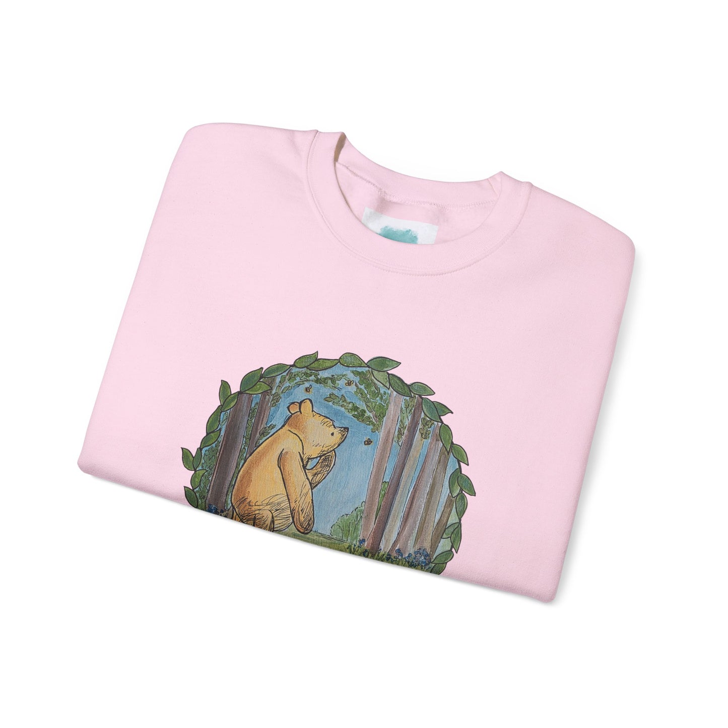 Winnie the Pooh Forest Illustration Sweatshirt | Vintage Storybook Bear Crewneck