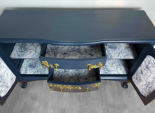 SOLD- Nightingale Sideboard, Handpainted