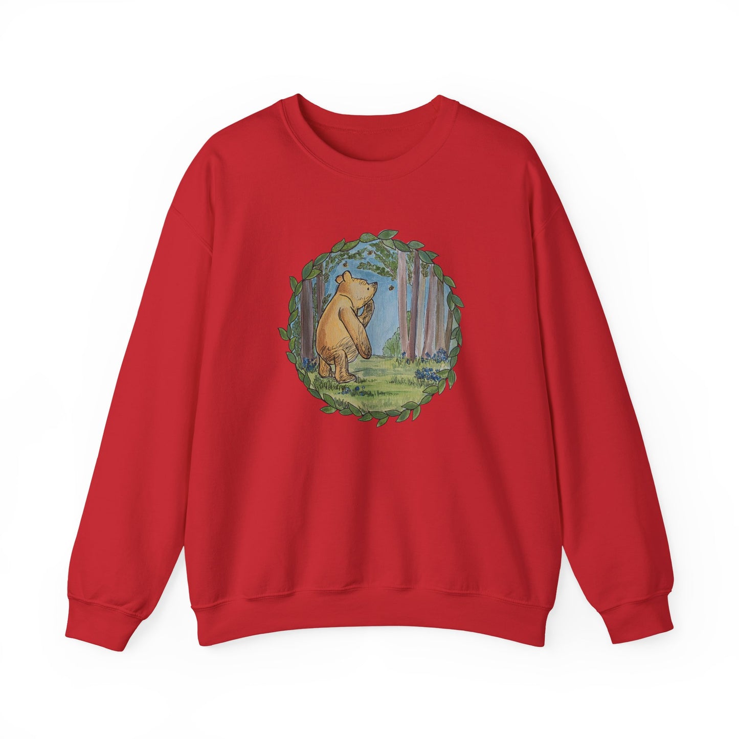 Winnie the Pooh, Hundred Acre Wood Crewneck Sweatshirt | Circle Design