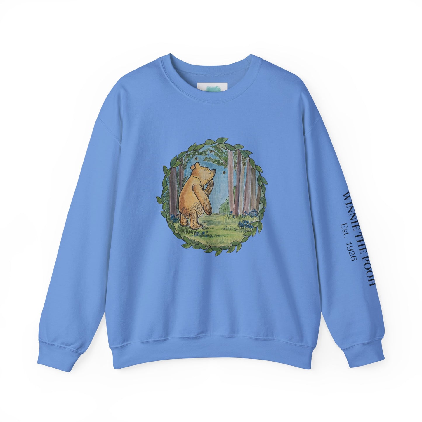 Winnie the Pooh Forest Illustration Sweatshirt | Vintage Storybook Bear Crewneck