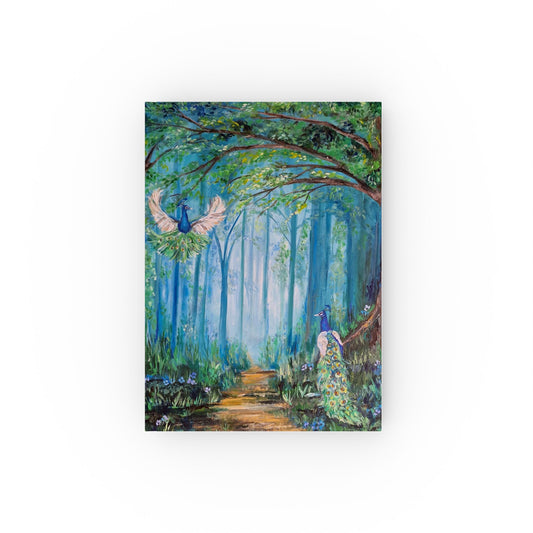 Enchanted Forest Path Journal | Hardback Notebook, Fairy Blue Woods Artwork