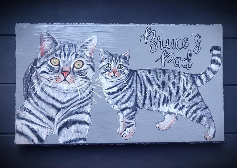 Pet Portrait onto Wood 20x30cm