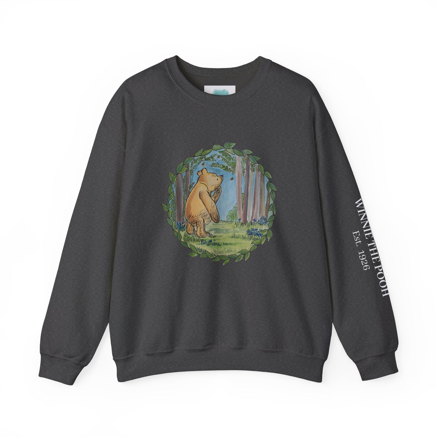 Winnie the Pooh Forest Illustration Sweatshirt | Vintage Storybook Bear Crewneck