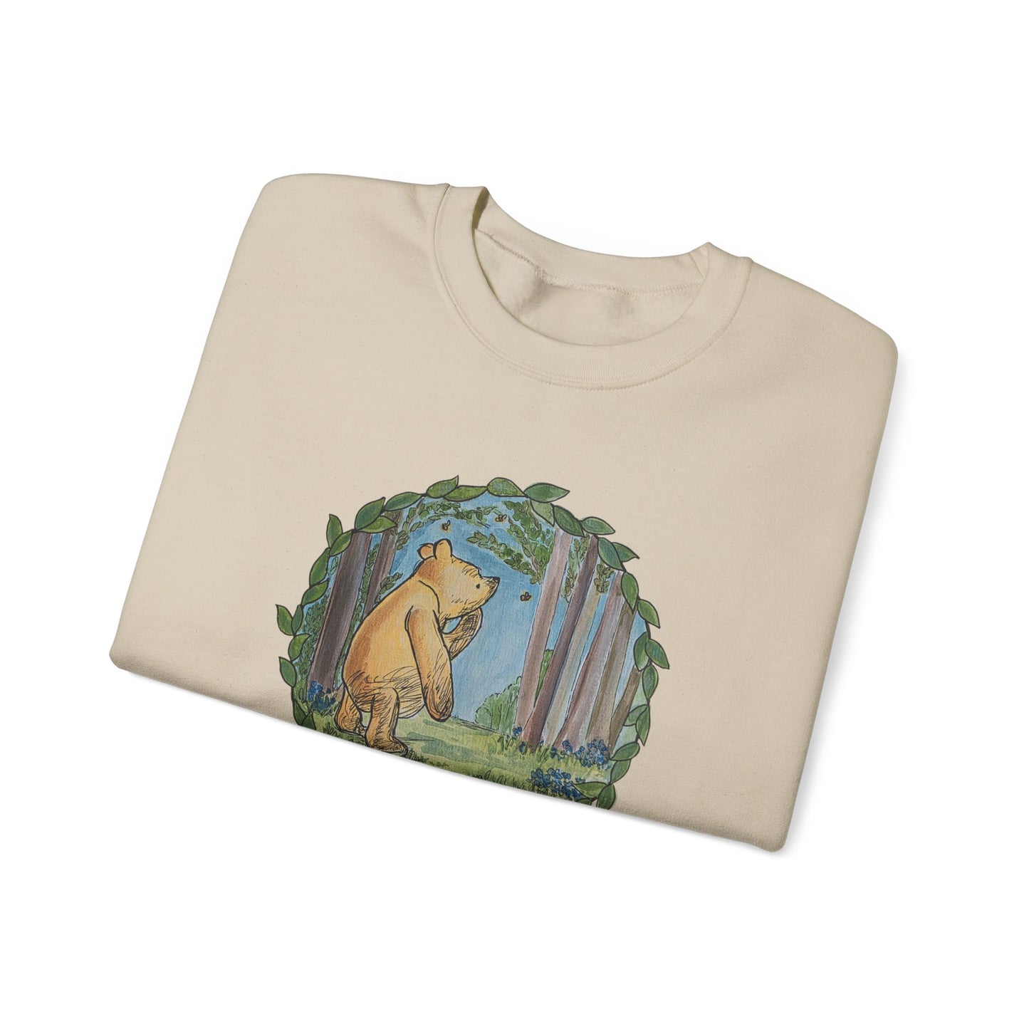 Winnie the Pooh, Hundred Acre Wood Crewneck Sweatshirt | Circle Design