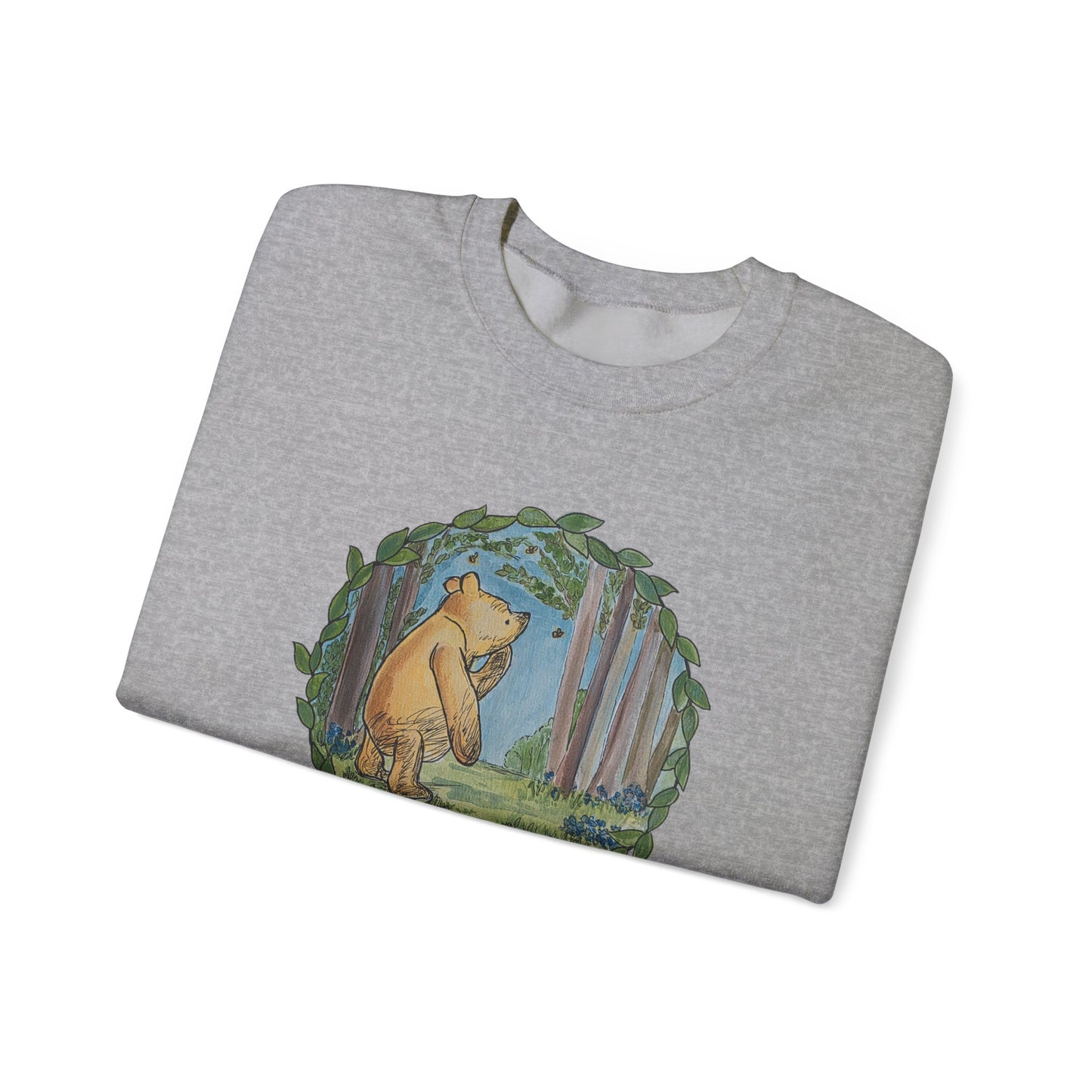 Winnie the Pooh, Hundred Acre Wood Crewneck Sweatshirt | Circle Design
