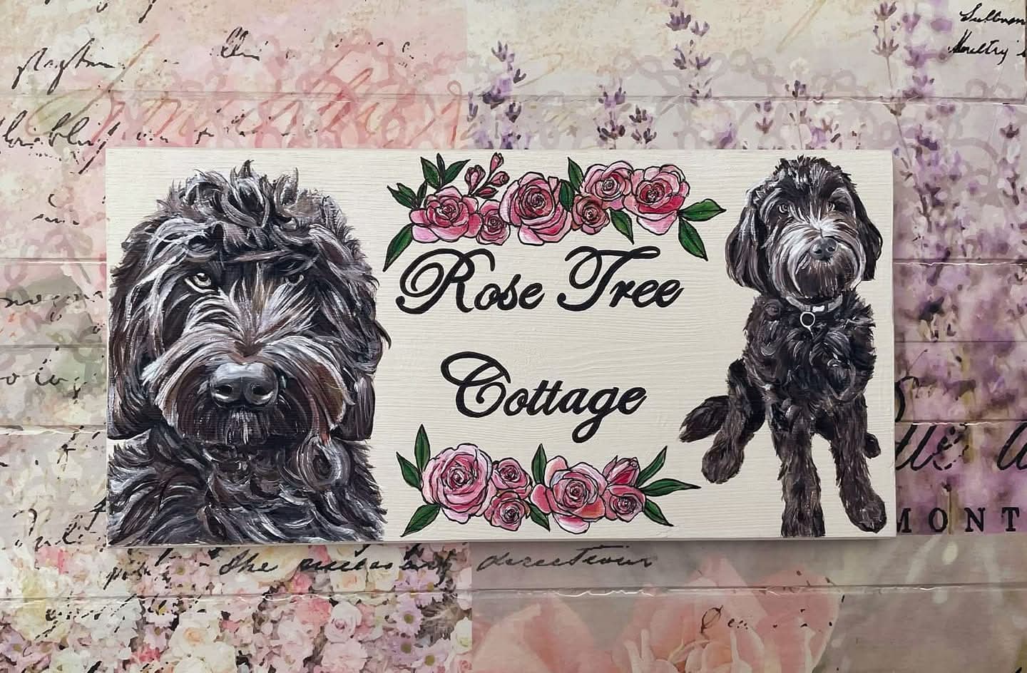 Pet Portrait onto Wood 20x30cm